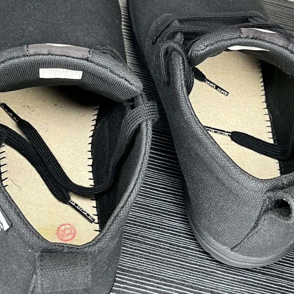 Lems Chukka Canvas Vegan Shoes Mens 8.5 Womens 10 Black Barefoot Zero Drop Boots